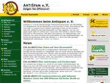 Tablet Screenshot of antispam-ev.de